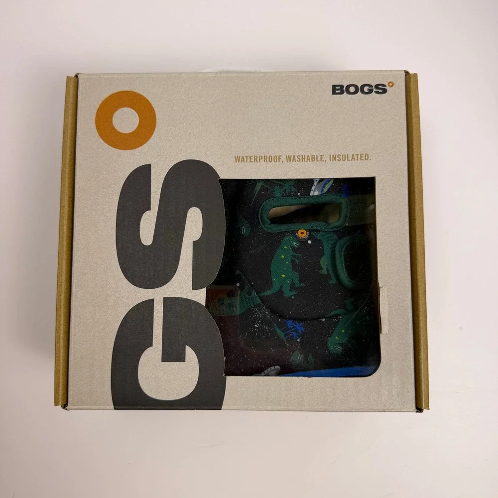 Bogs Dinosaur Space Gorpcore Kids Waterproof Insulated Boots Multi 8 Toddler